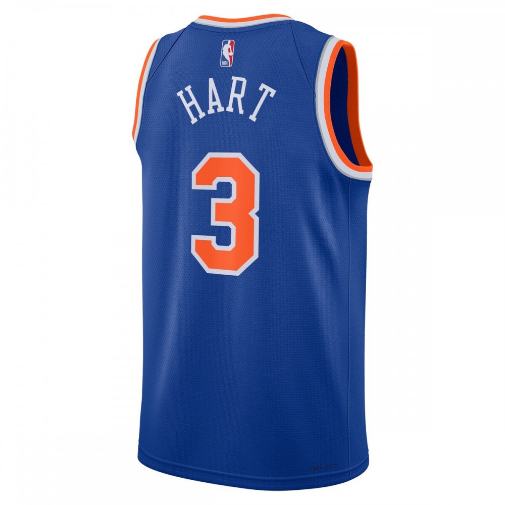 Josh Hart New York Knicks Unisex Swingman Jersey - Icon Edition - Blue-Pro Kit Vault | Brand New 26/27 Sports Jerseys